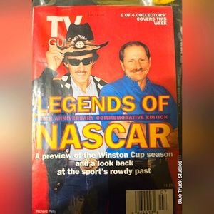 TV Guide February 1998 Edition Dale Earnhardt  Richard Petty Cover